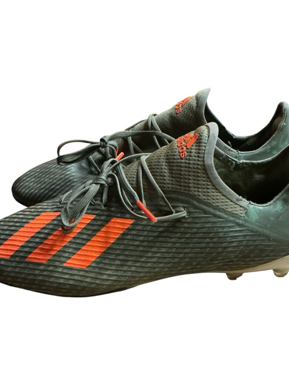 💟Adidas X 19.2 FG Cleats Mens 11.5 Gray & Orange